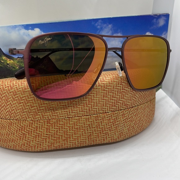 Brand New Maui Jim Polarized Classic double bridge Copper with Copper mirror - Picture 7 of 8